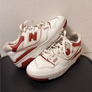 New Balance 550 White/Red Size W7.5/M6 BBW550BR